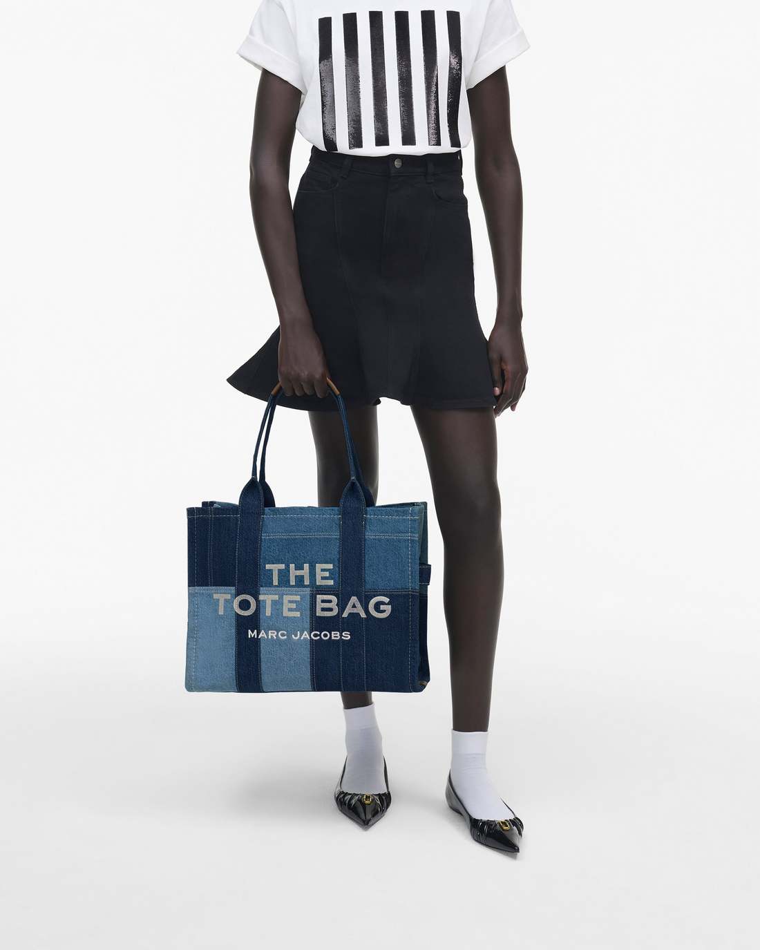 The Denim Large Tote Bag Blue Denim Marc Jacobs