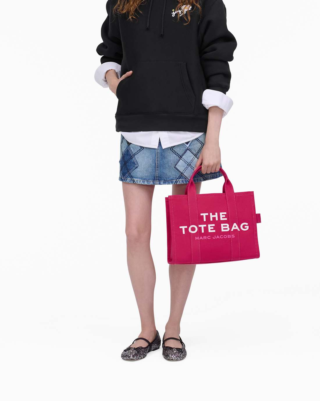 The Canvas Medium Tote Bag Raspberry Pink Marc Jacobs