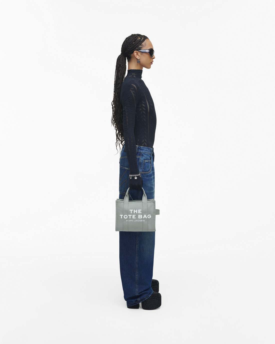 The Canvas Small Tote Bag Wolf Grey Marc Jacobs