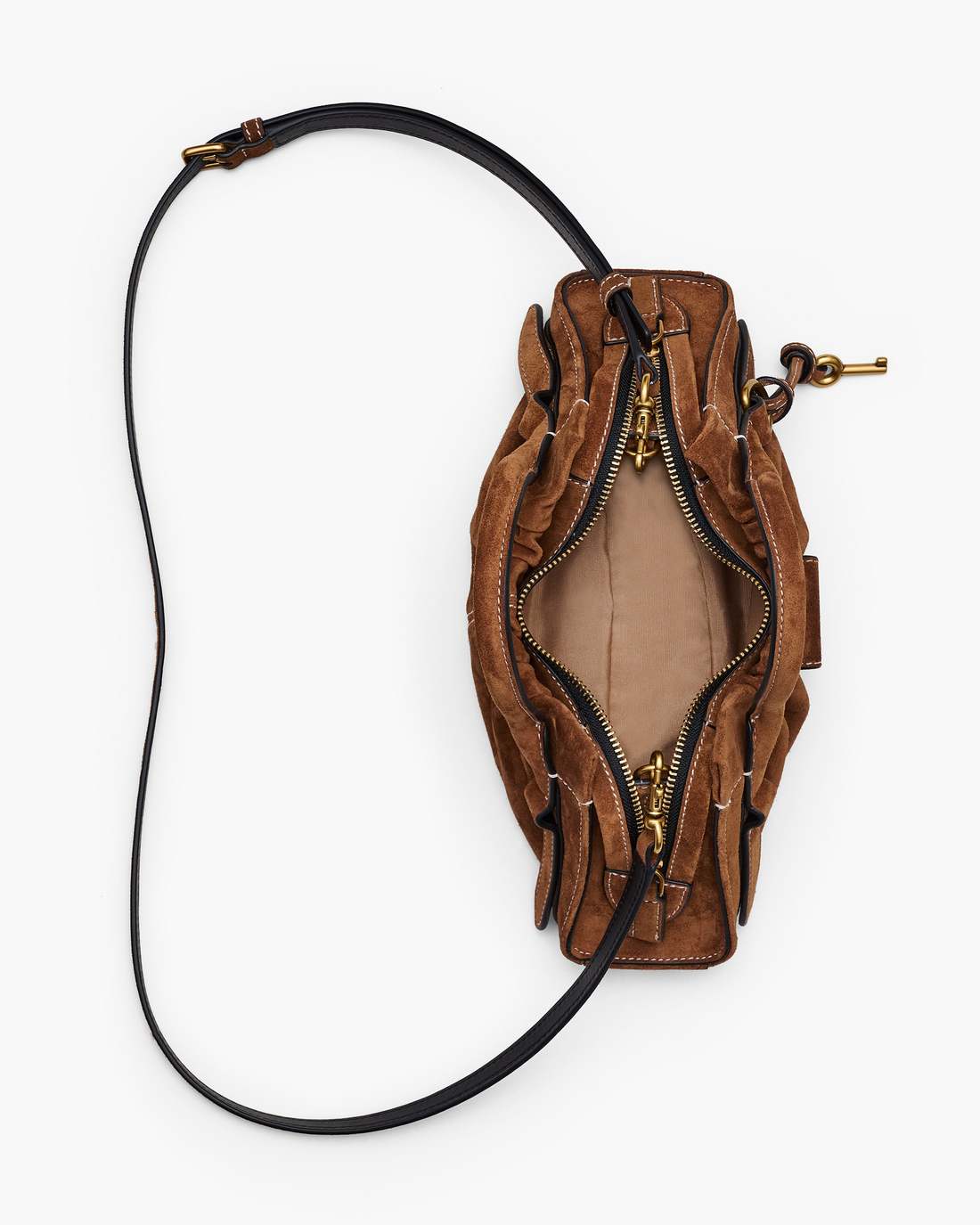 The Suede Cristina Small Satchel Copper Marc Jacobs