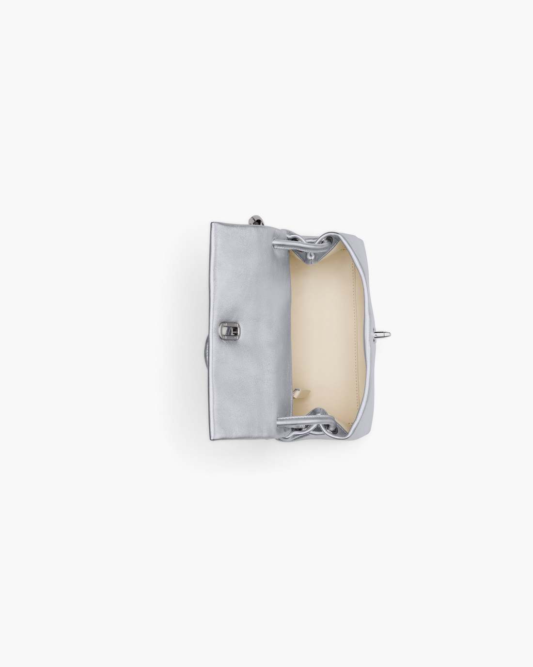 The Metallic Mini Dual Bag Silver Marc Jacobs