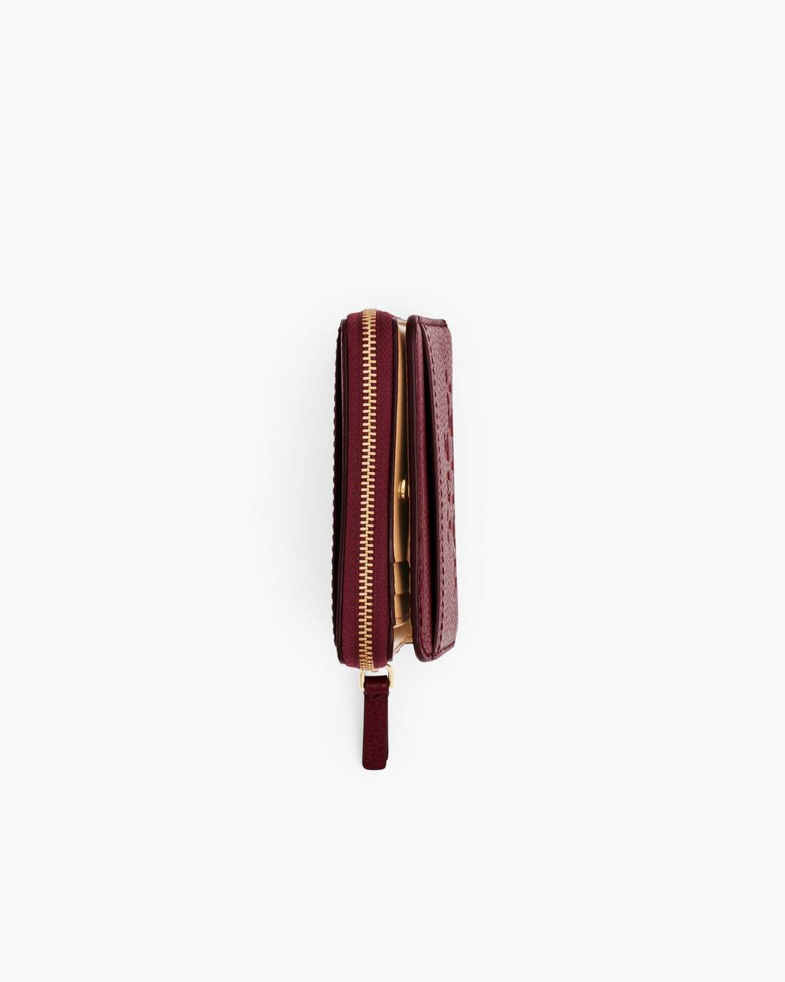 The Leather Mini Compact Wallet Cherry Marc Jacobs