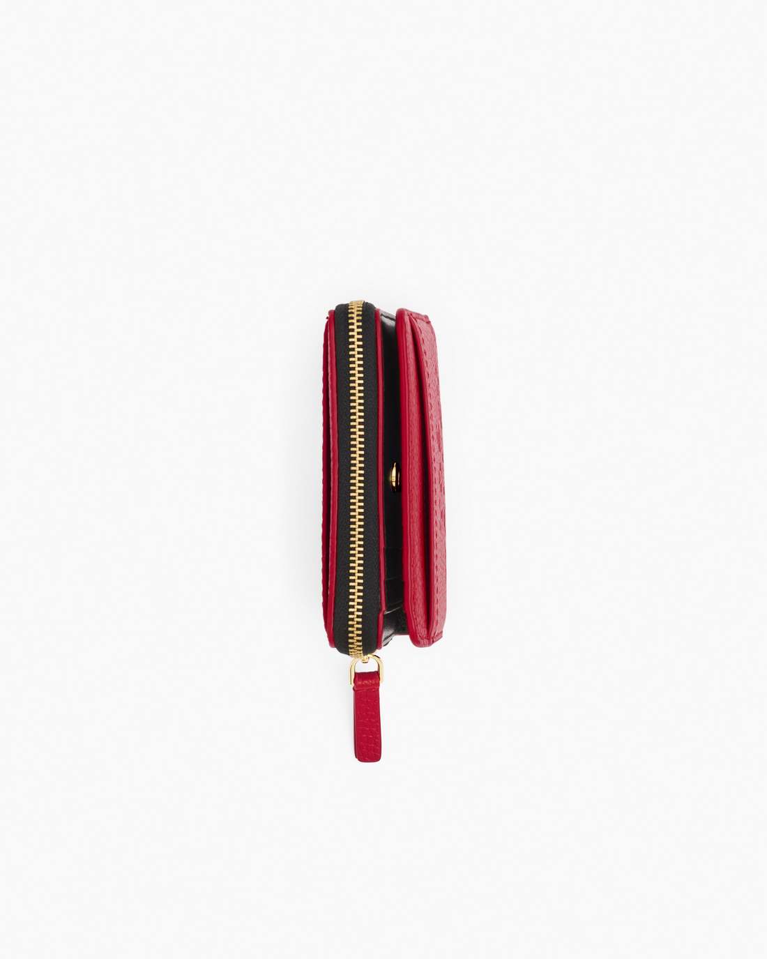The Leather Mini Compact Wallet True Red Marc Jacobs