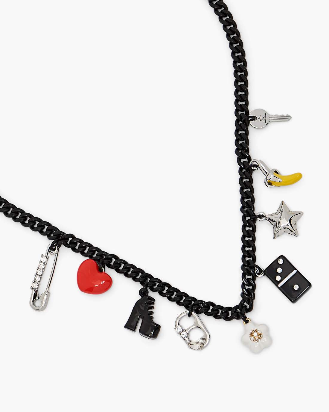 The Collector Charm Necklace Black Multi Marc Jacobs