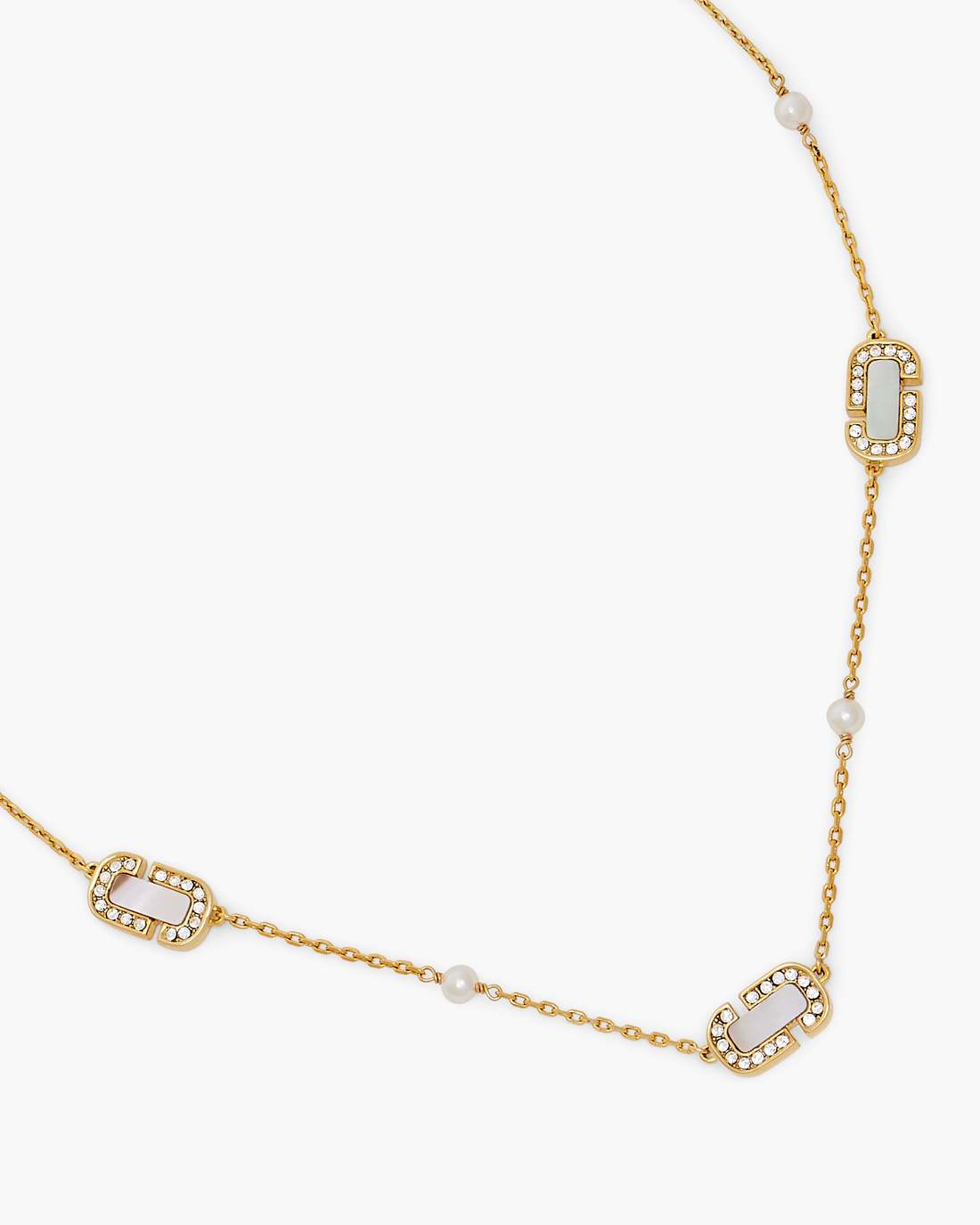 The J Marc Luxe Station Necklace Gold/Crystal Marc Jacobs