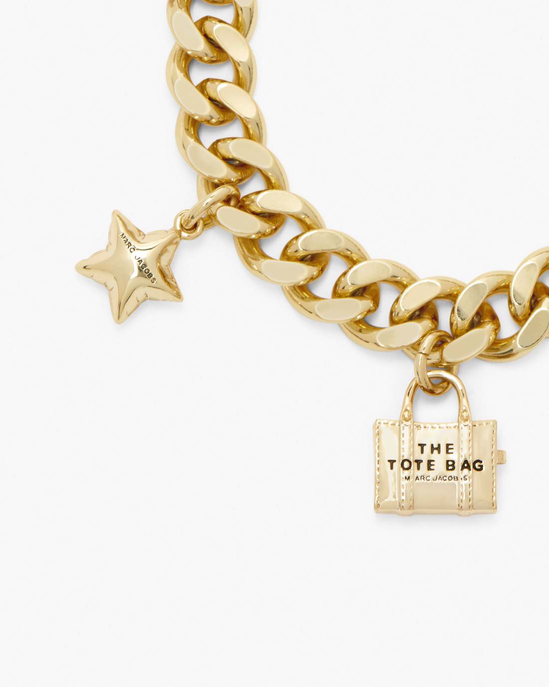 The Mini Icon Charm Bracelet Light Antique Gold Marc Jacobs