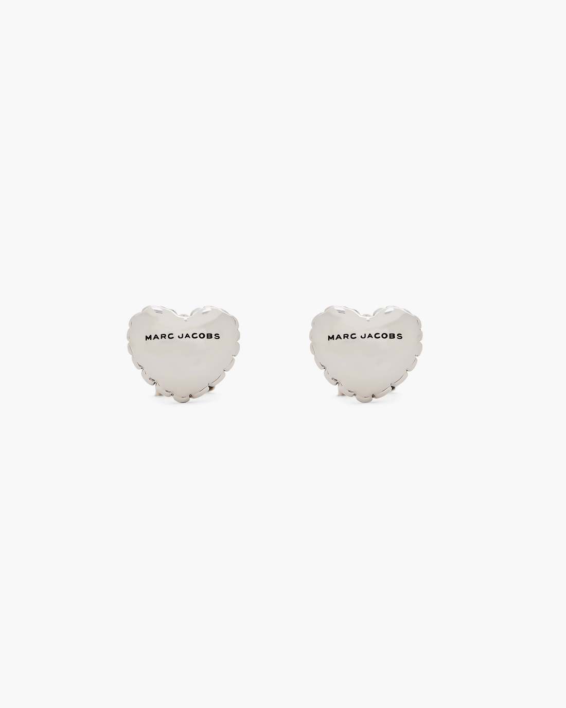 The Heart Balloon Stud Earrings Light Antique Silver Marc Jacobs