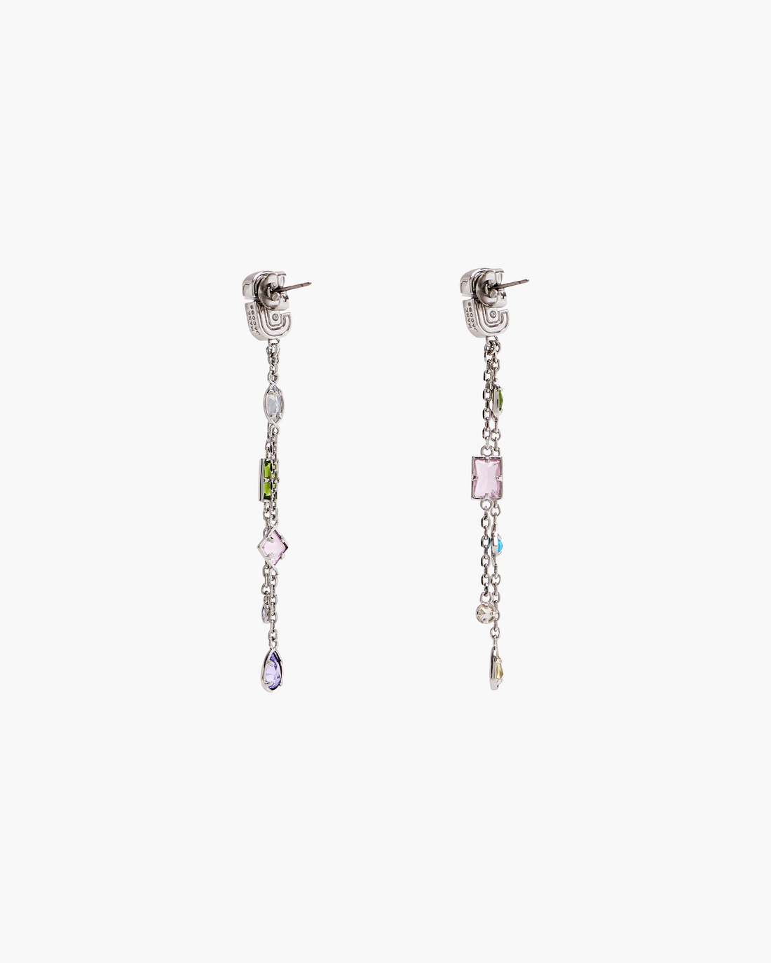 The J Marc Luxe Gem Linear Earrings Silver/Multi Marc Jacobs