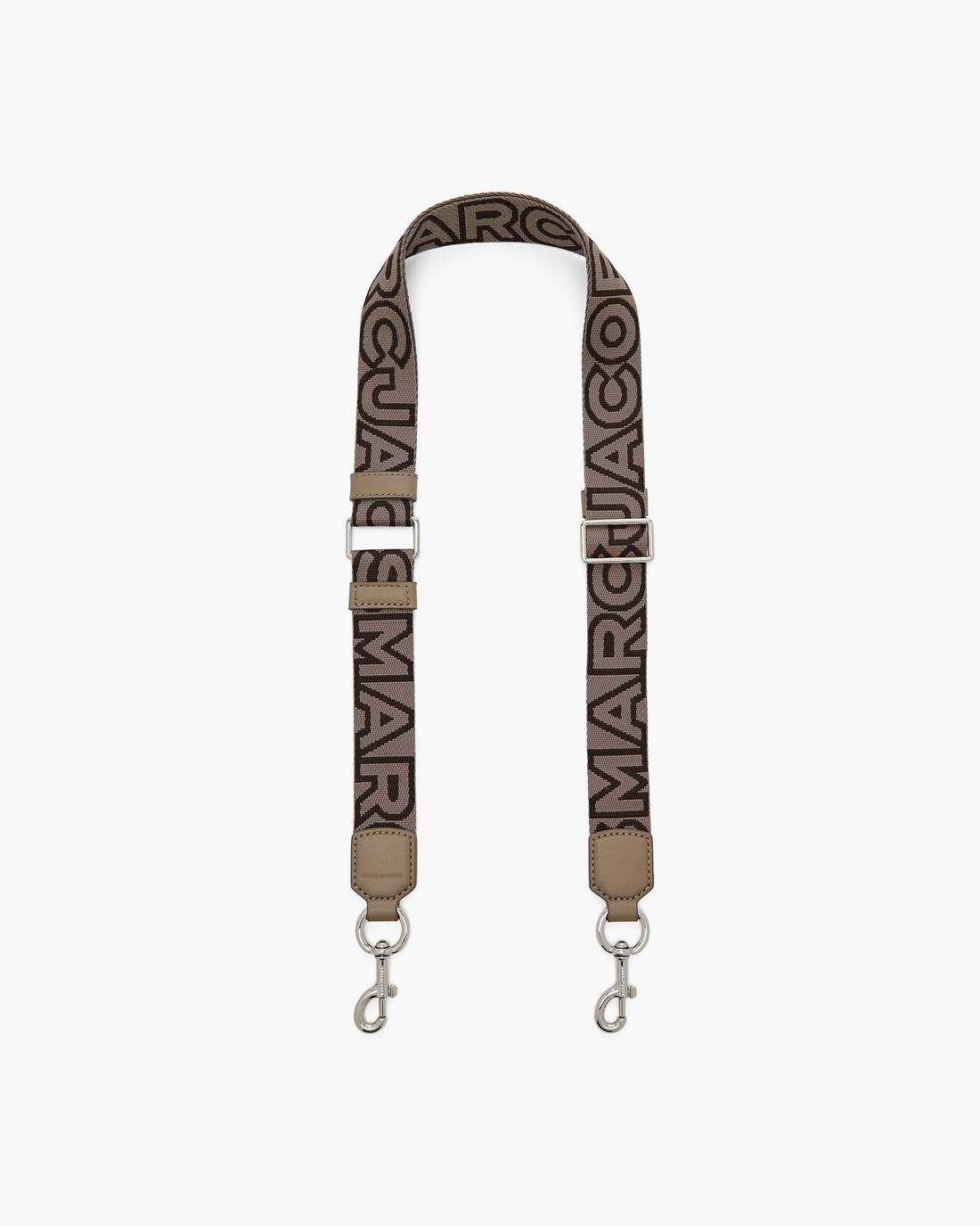 The Thin Outline Logo Webbing Strap Cement Multi Marc Jacobs
