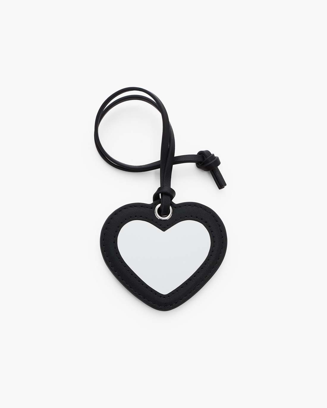The Heart Mirror Bag Charm Black Marc Jacobs