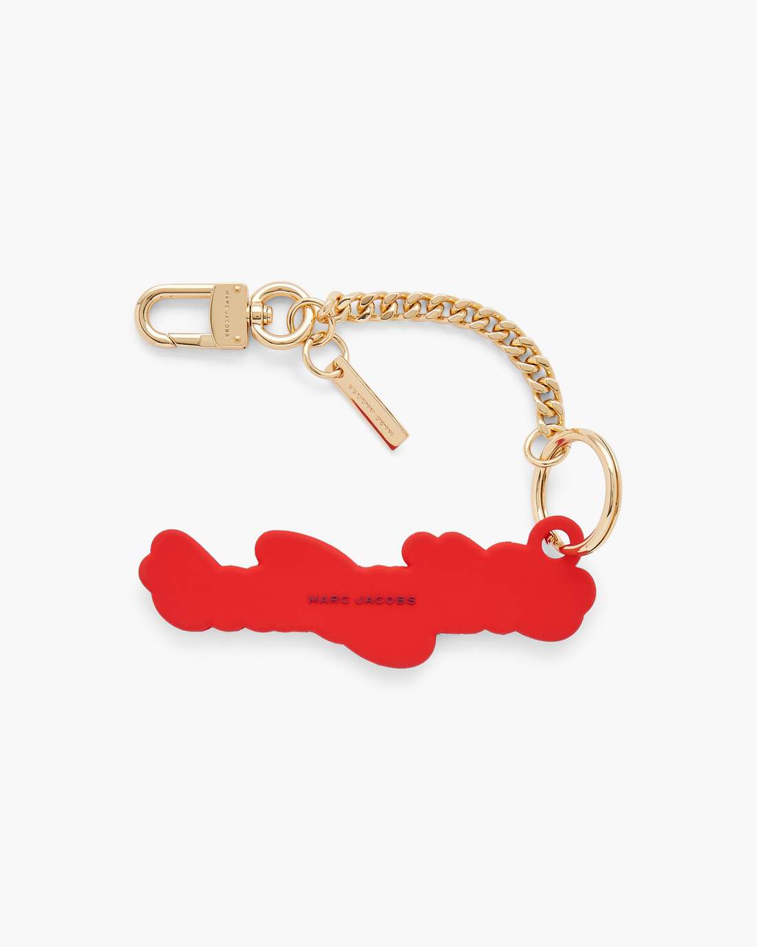 The Cursive Logo Bag Charm Bow Pink Multi Marc Jacobs