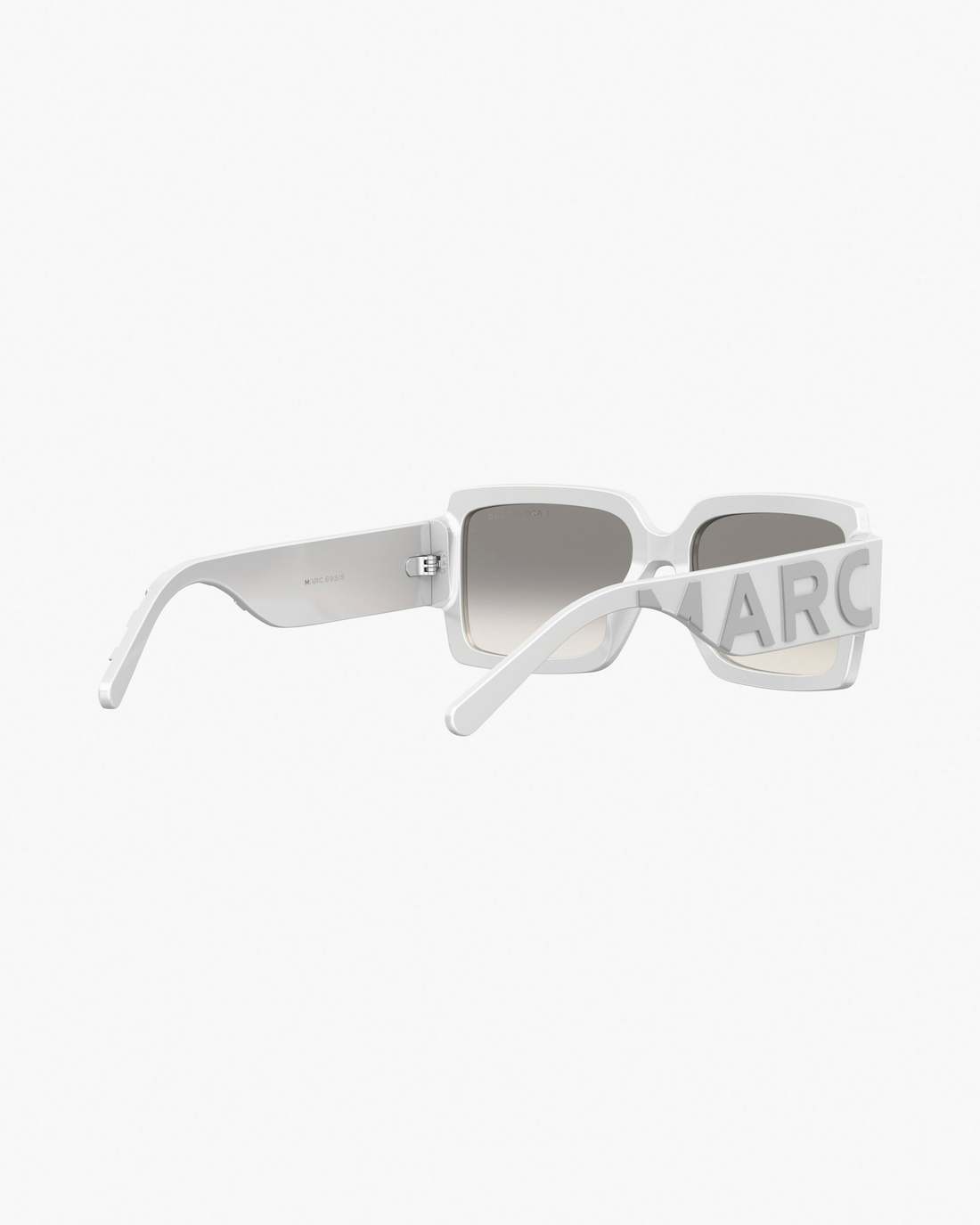 The Bold Logo Square Mirrored Sunglasses White/Grey Marc Jacobs
