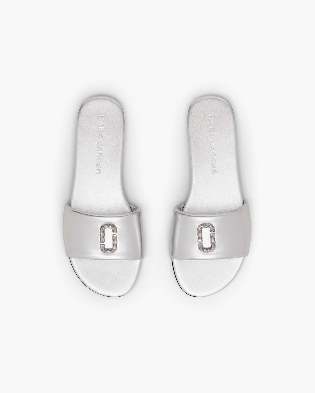 The Pave Snapshot Slide Silver Marc Jacobs