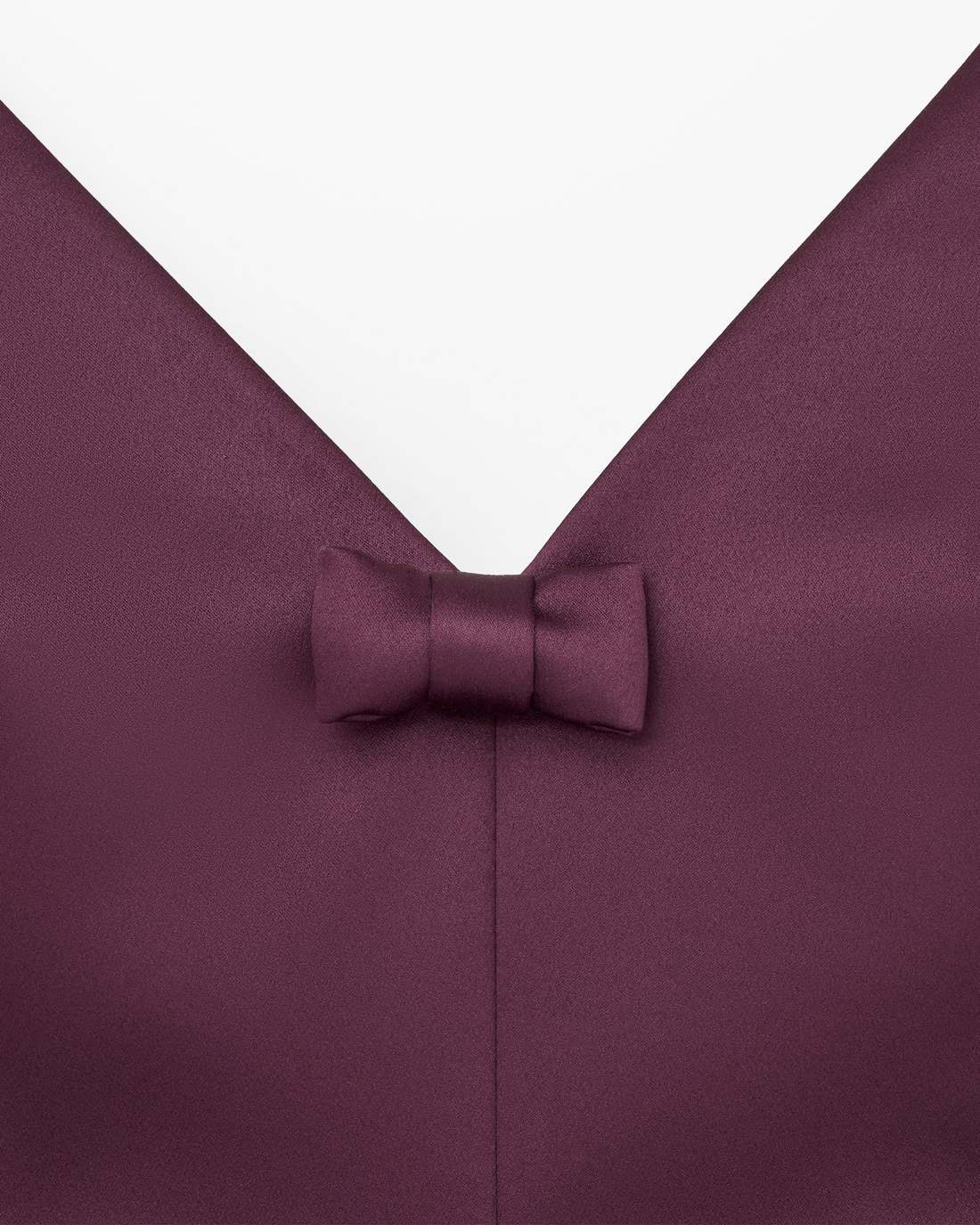 Satin Bow Dress Dark Plum Marc Jacobs