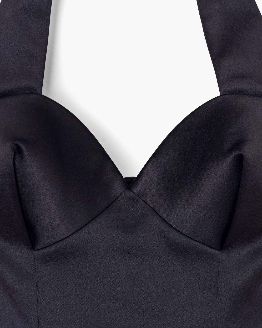 Sculpted Satin Halter Dress Black Marc Jacobs