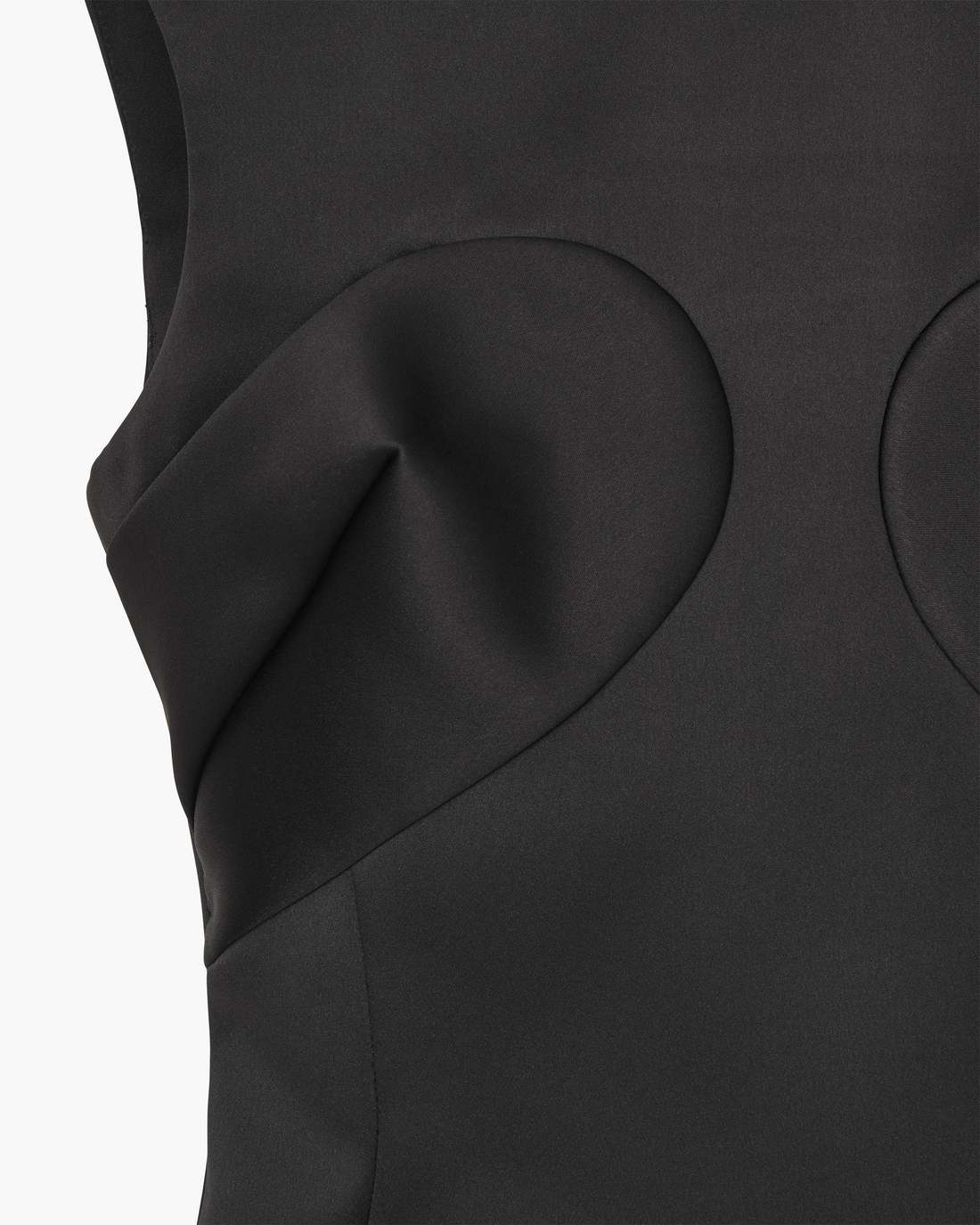 Seamed Up Satin Dress Black Marc Jacobs