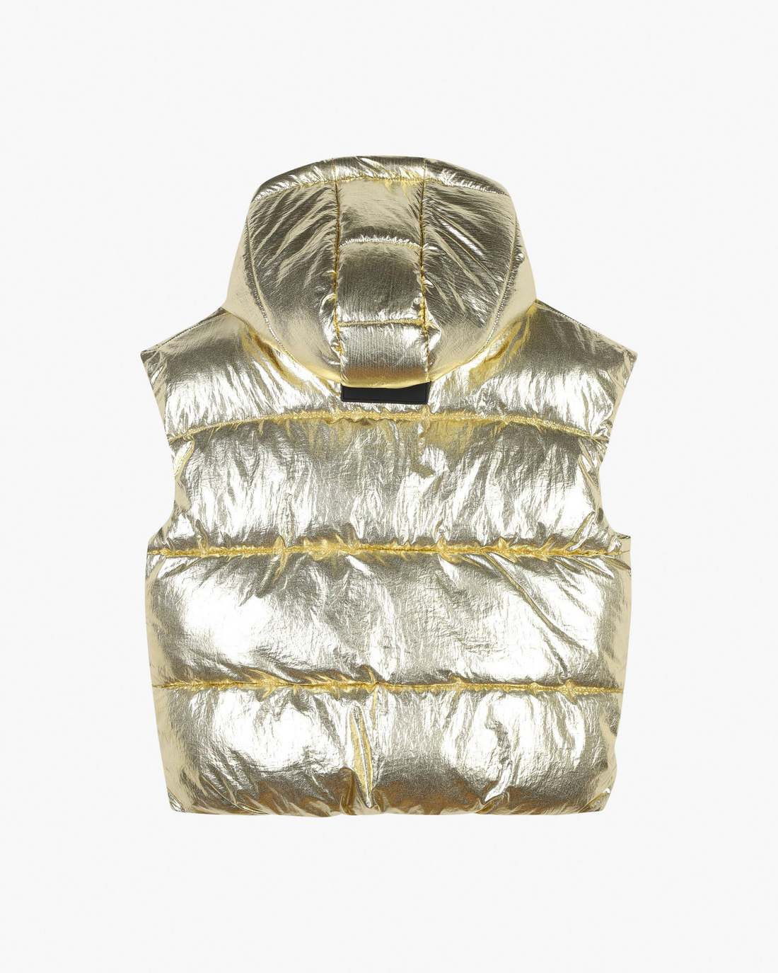The Metallic Puffer Vest Gold Marc Jacobs