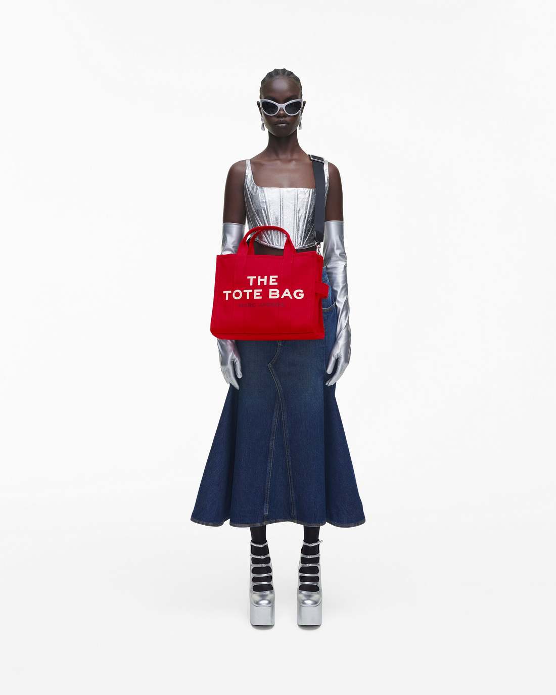 The Canvas Medium Tote Bag True Red Marc Jacobs