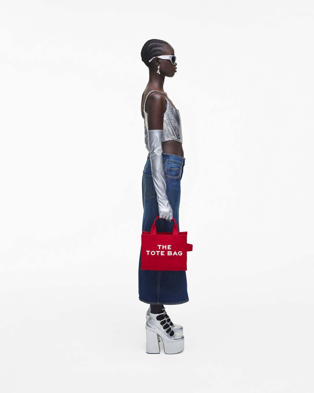 The Canvas Small Tote Bag True Red Marc Jacobs