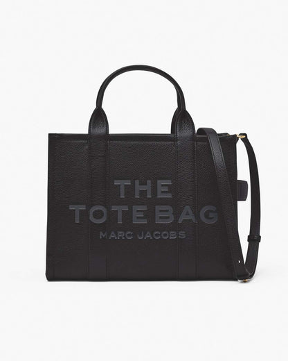 The Leather Medium Tote Bag Black Marc Jacobs
