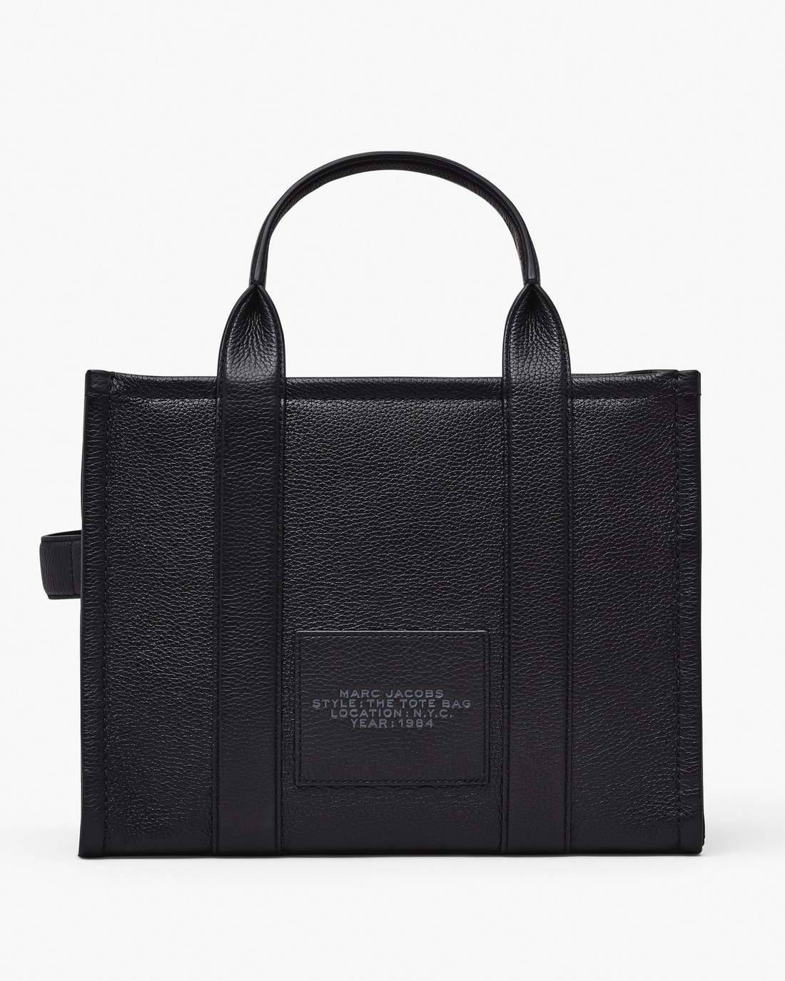 The Leather Medium Tote Bag Black Marc Jacobs