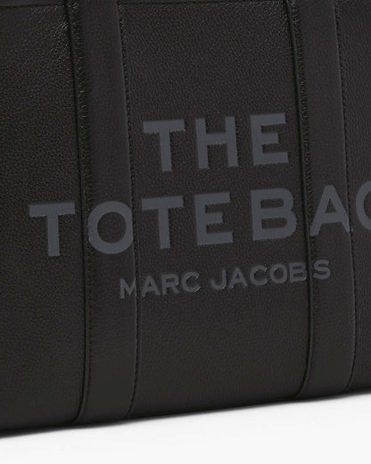 The Leather Medium Tote Bag Black Marc Jacobs