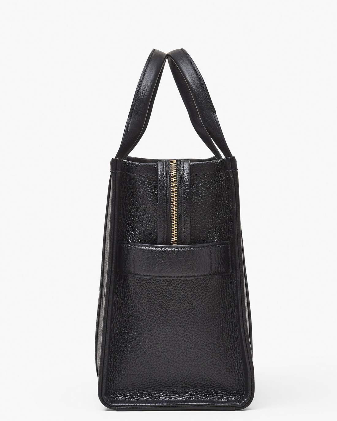 The Leather Medium Tote Bag Black Marc Jacobs