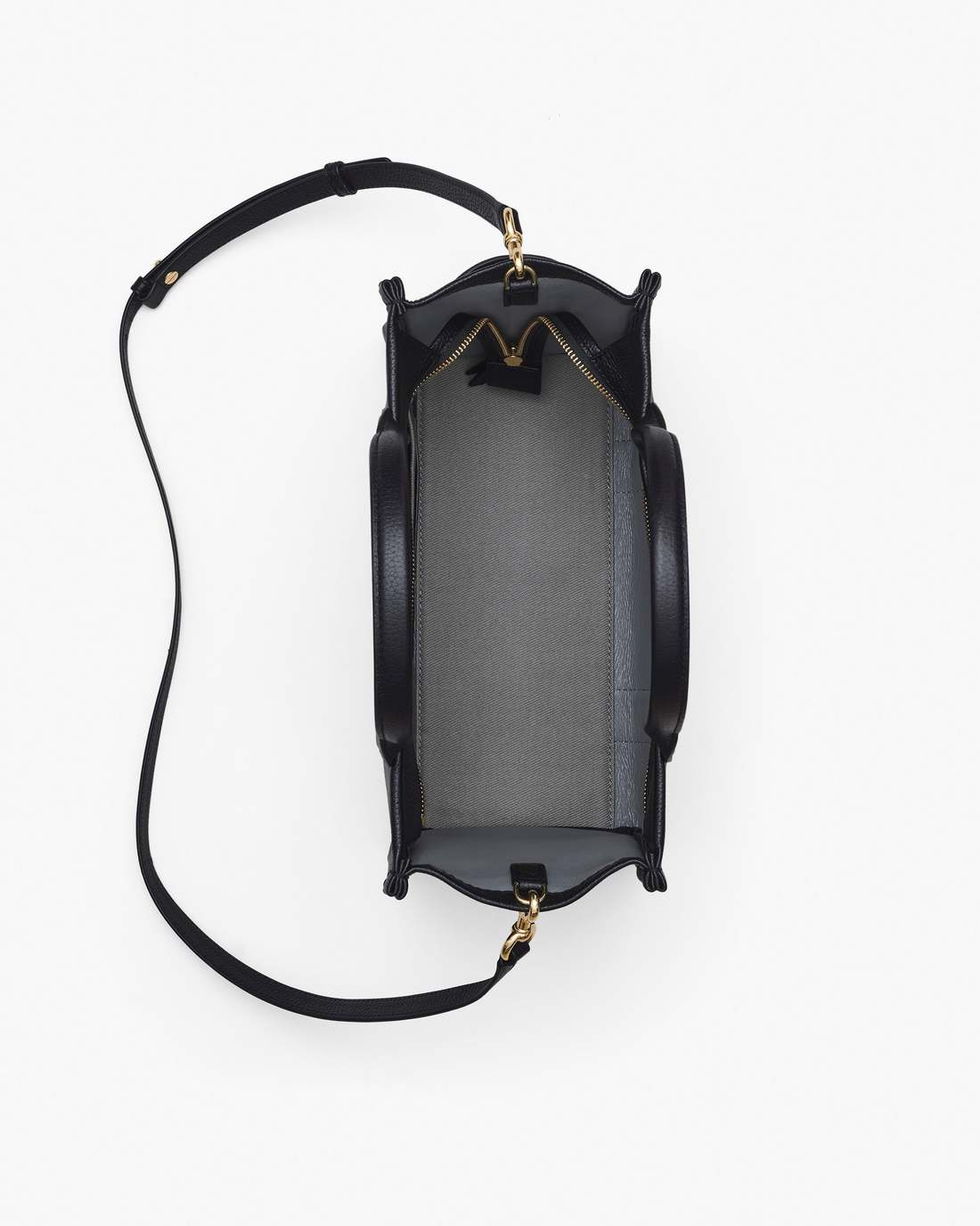 The Leather Medium Tote Bag Black Marc Jacobs