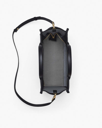 The Leather Medium Tote Bag Black Marc Jacobs