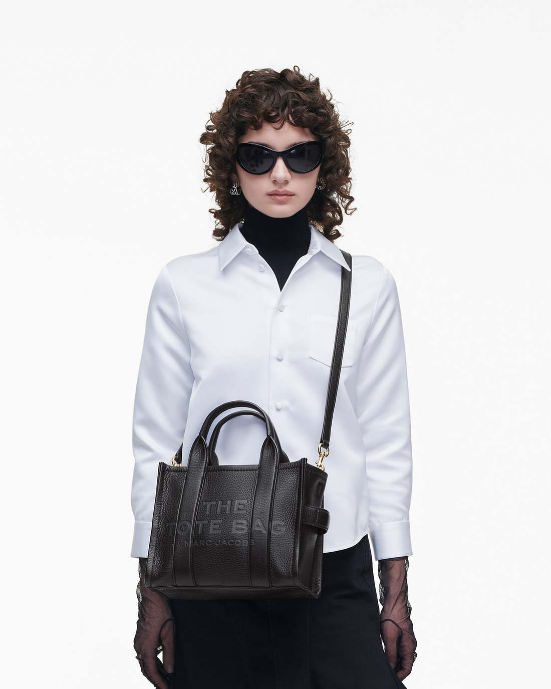 The Leather Small Tote Bag Black Marc Jacobs
