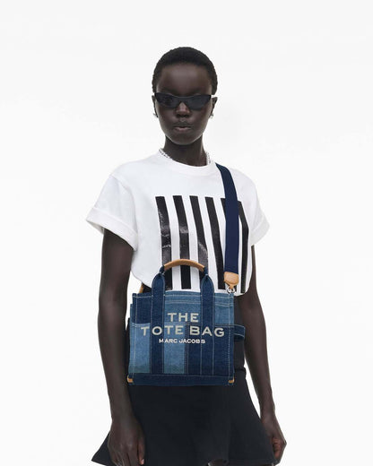 The Denim Small Tote Bag Blue Denim Marc Jacobs