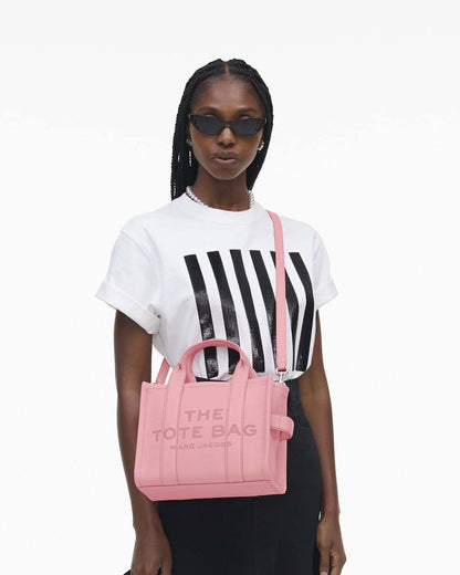 The Leather Small Tote Bag Ribbon Pink Marc Jacobs