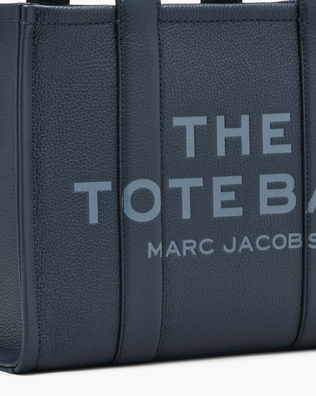 The Leather Medium Tote Bag Blue Sea Marc Jacobs