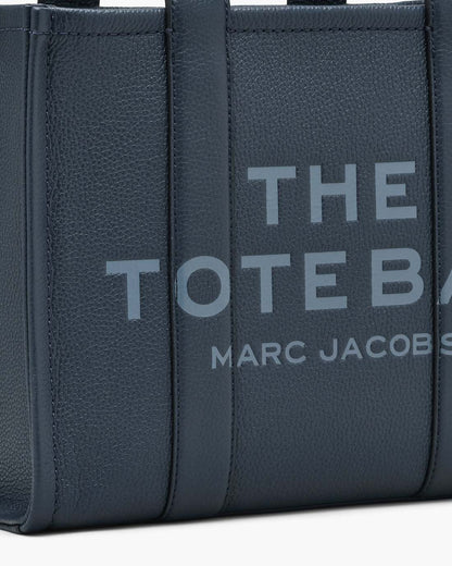 The Leather Medium Tote Bag Blue Sea Marc Jacobs