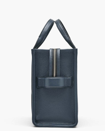 The Leather Medium Tote Bag Blue Sea Marc Jacobs