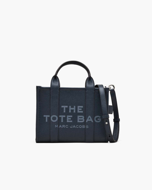 The Leather Small Tote Bag Blue Sea Marc Jacobs