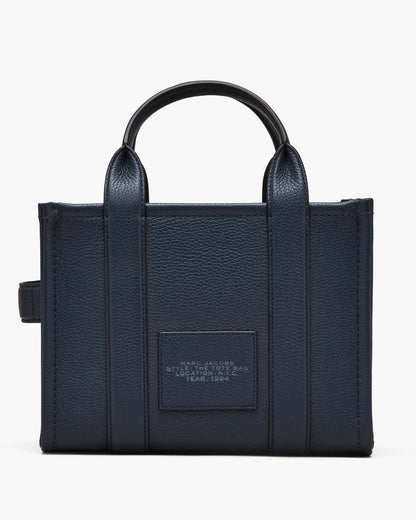 The Leather Small Tote Bag Blue Sea Marc Jacobs