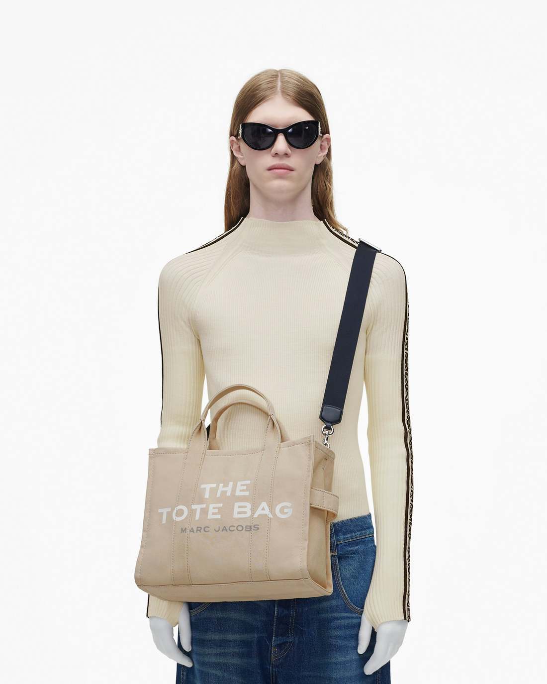 The Canvas Medium Tote Bag Beige Marc Jacobs