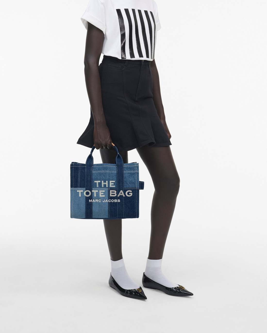 The Denim Medium Tote Bag Blue Denim Marc Jacobs