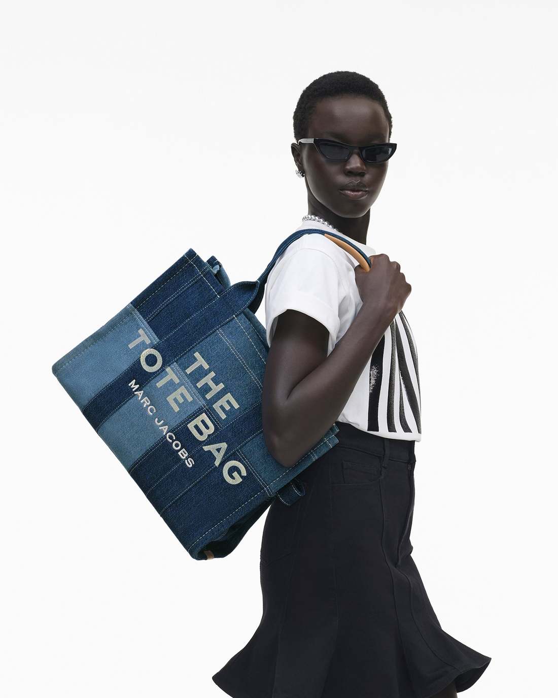 The Denim Large Tote Bag Blue Denim Marc Jacobs
