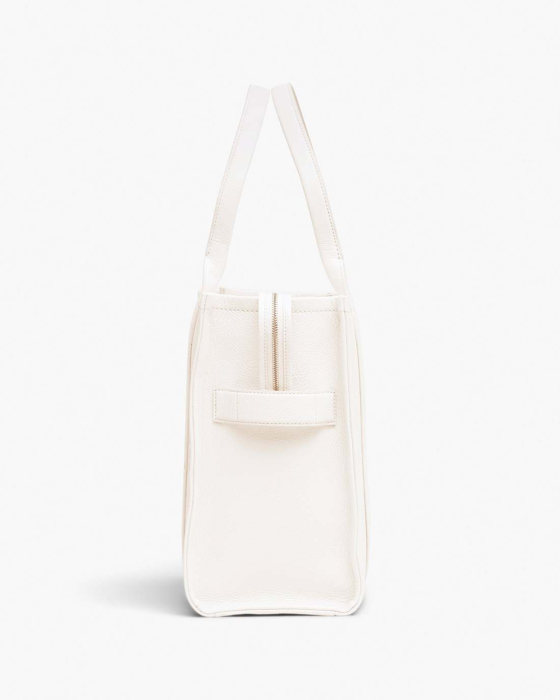 The Leather Large Tote Bag Cotton/Silver Marc Jacobs