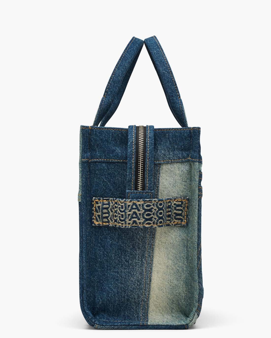 The Deconstructed Denim Medium Tote Bag Indigo Multi Marc Jacobs