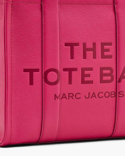 The Leather Medium Tote Bag Raspberry Pink Marc Jacobs