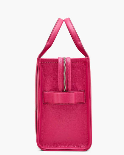 The Leather Medium Tote Bag Raspberry Pink Marc Jacobs