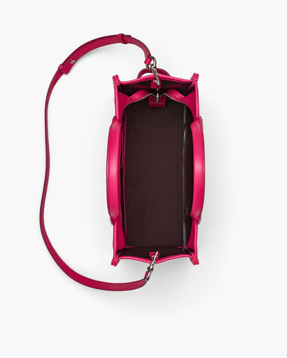 The Leather Medium Tote Bag Raspberry Pink Marc Jacobs
