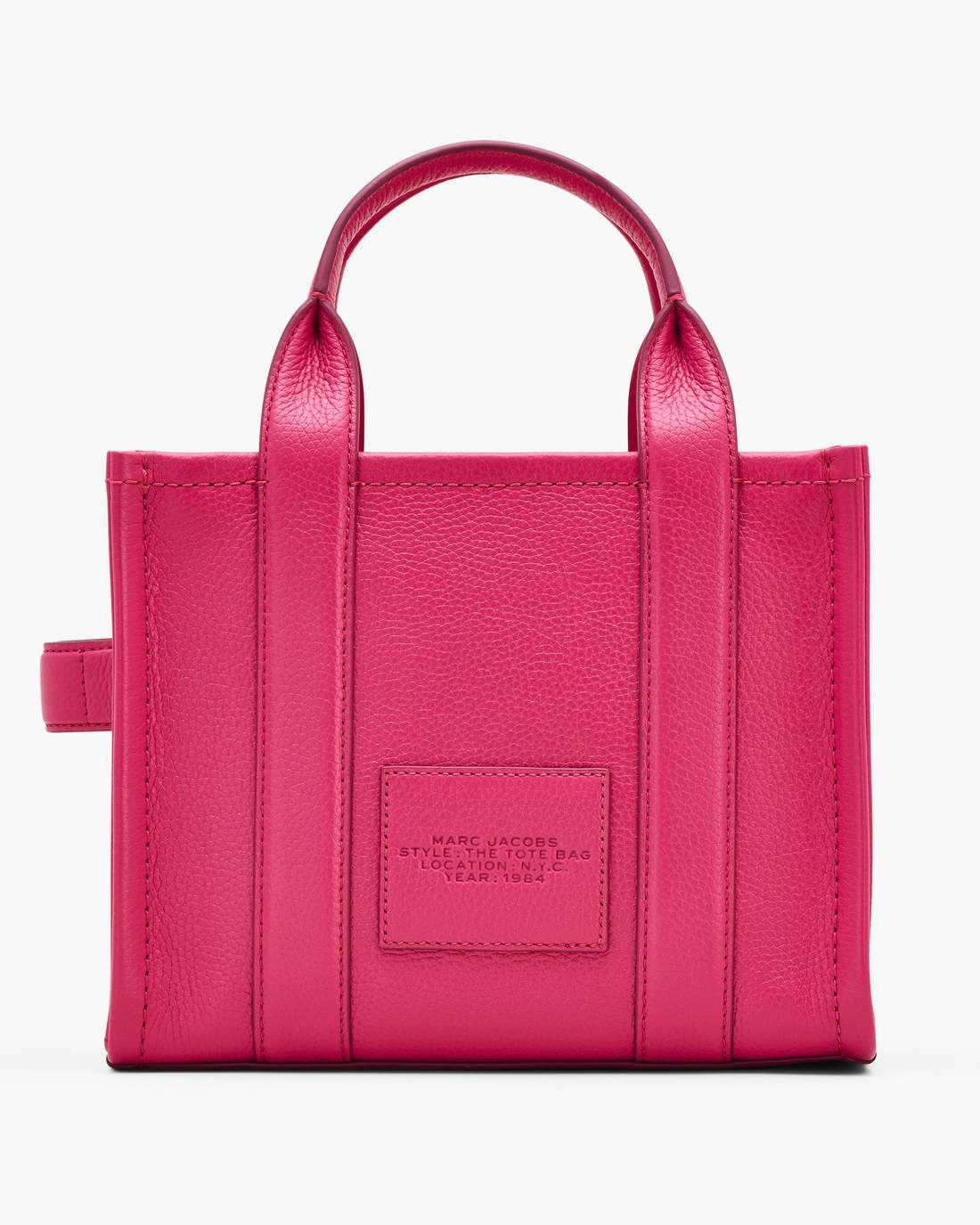 The Leather Small Tote Bag Raspberry Pink Marc Jacobs