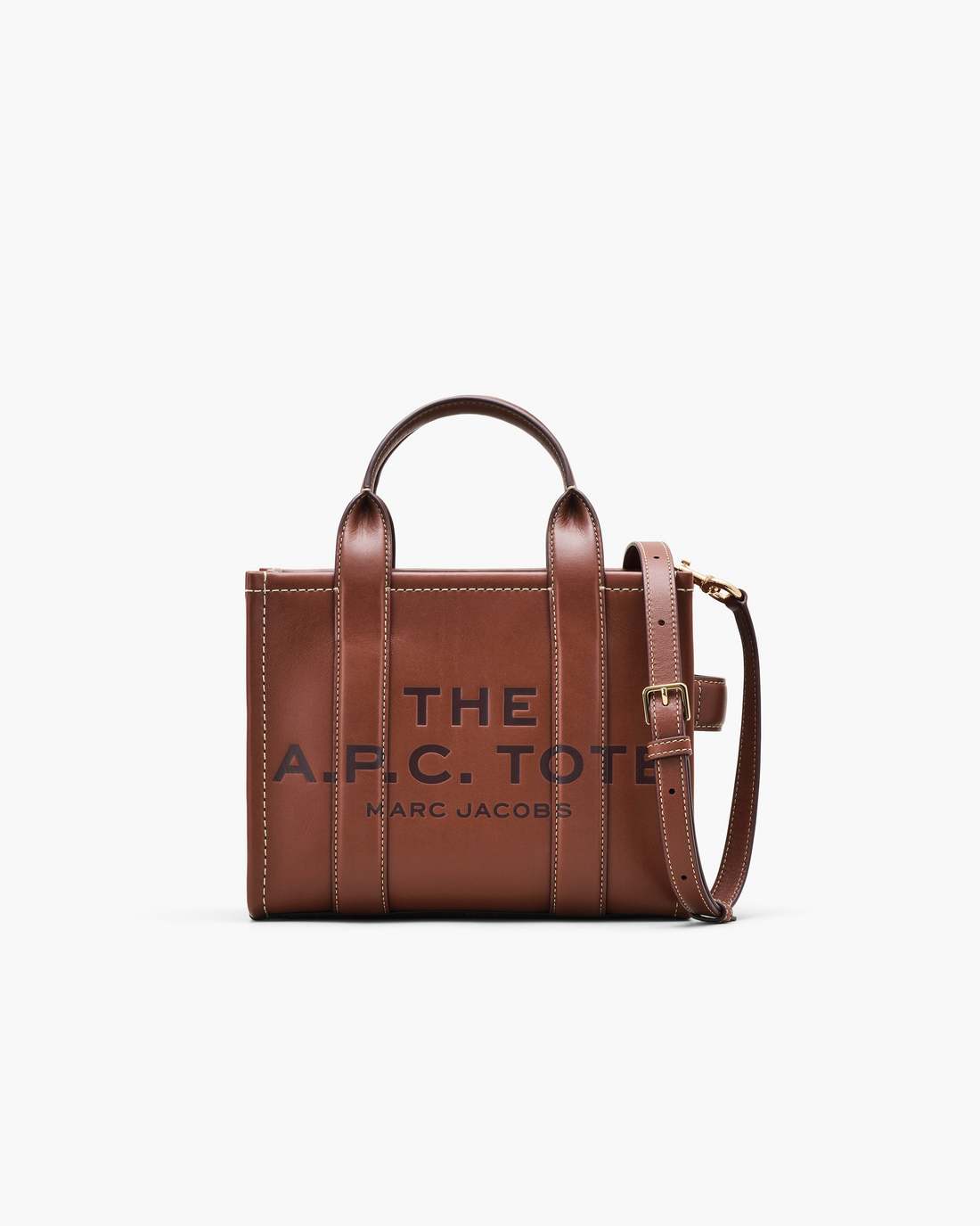 The A.P.C. X Marc Jacobs Leather Small Tote Bag Hazelnut Marc Jacobs