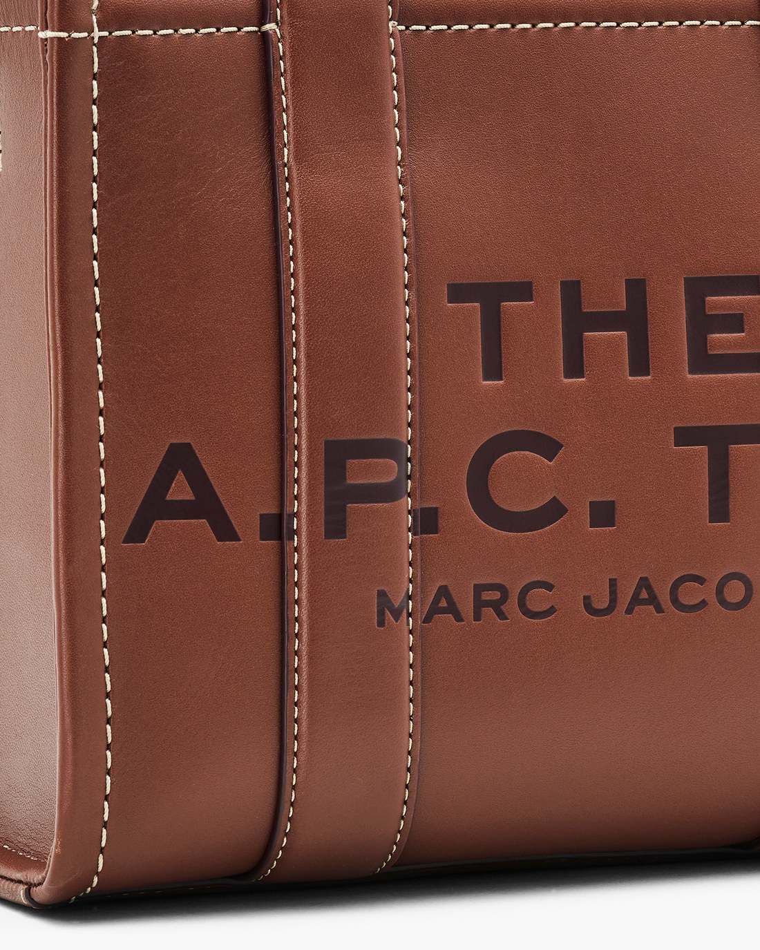 The A.P.C. X Marc Jacobs Leather Small Tote Bag Hazelnut Marc Jacobs