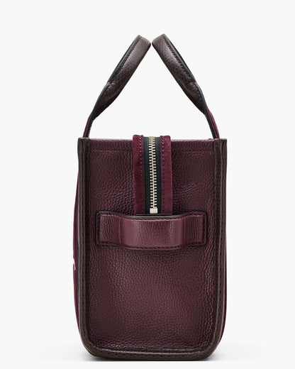 The Suede Small Tote Bag Dark Plum Marc Jacobs
