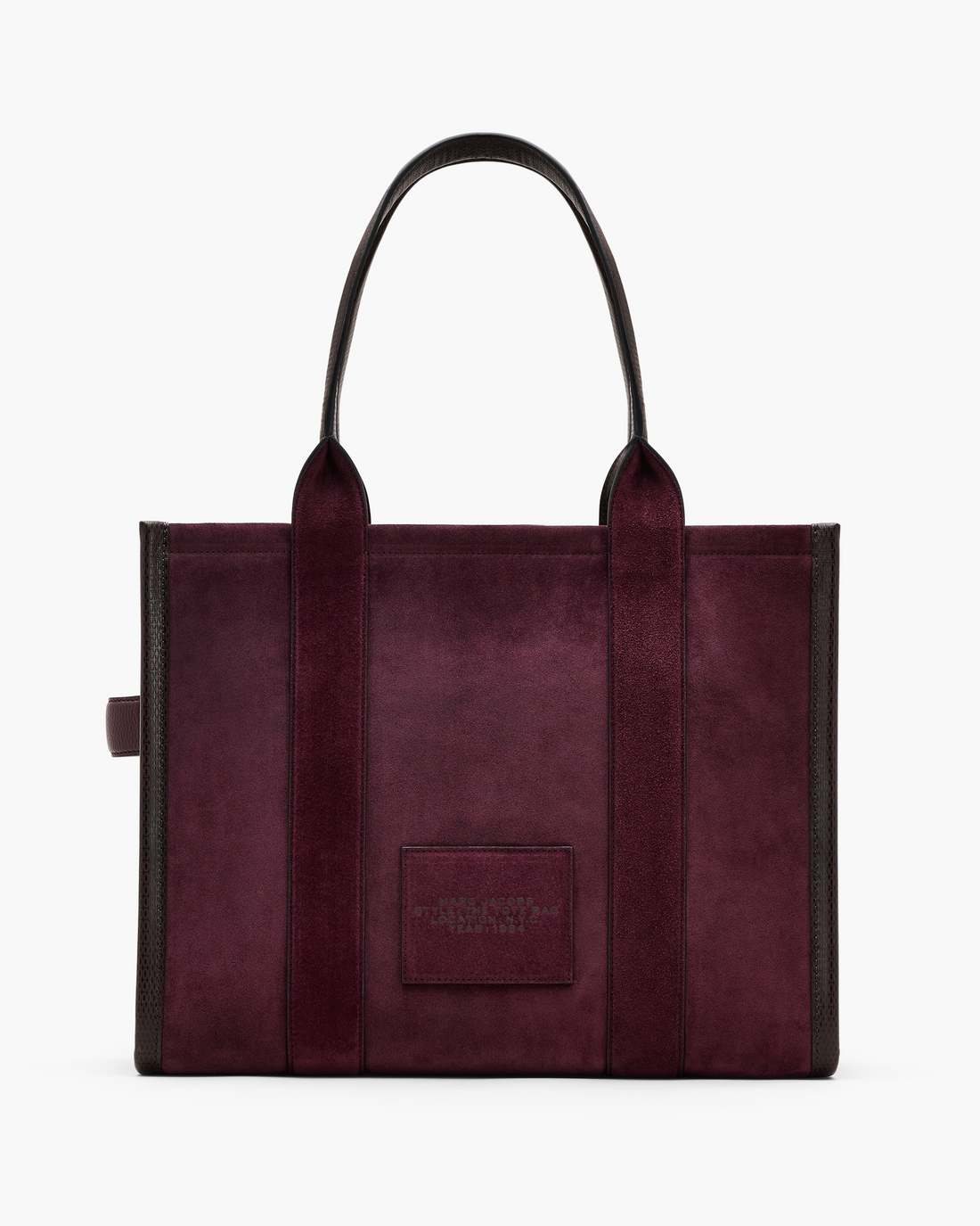 The Suede Large Tote Bag Dark Plum Marc Jacobs